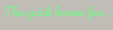 Image with Font Color 89E894 and Background Color C0BCB6